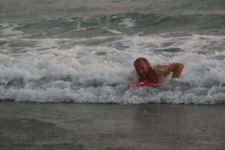 Beim Bodyboarden